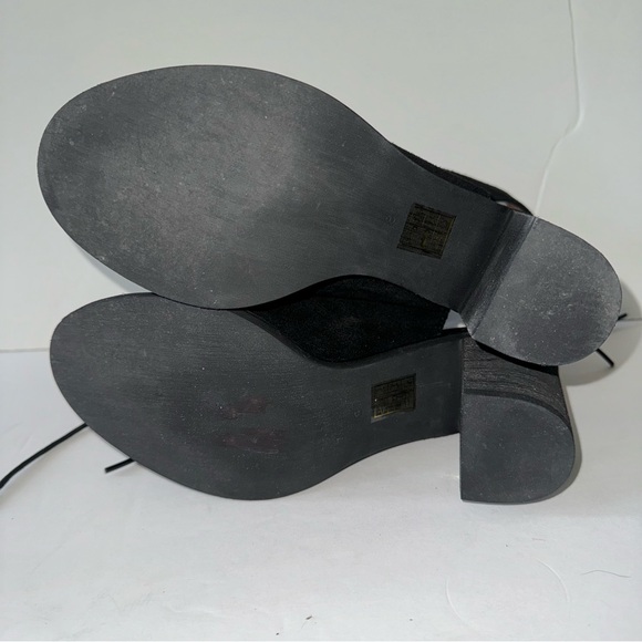 Free people x Jeffrey Campbell Minimal Lace Ups Black Suede Leather Ladies 8 - Picture 11 of 12